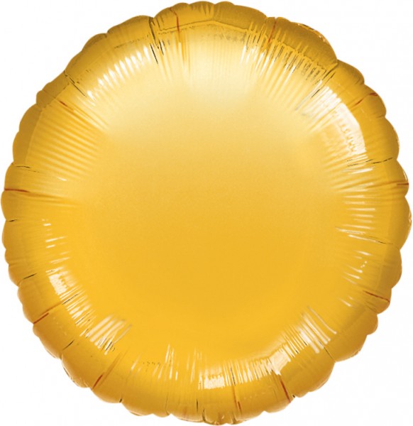 Runder Folienballon gold 45cm