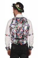 Preview: Playing cards casino vest for men