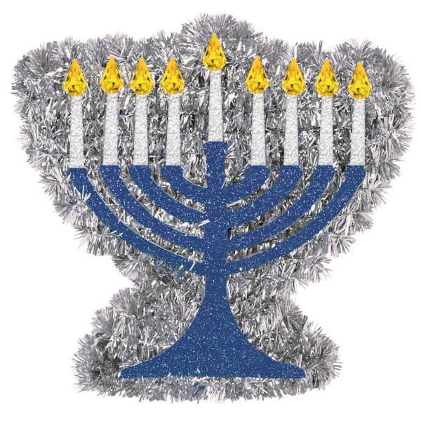 Glad Hanukkah Menorah værelse dekoration 13cm
