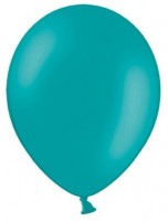 Preview: 100 Celebration balloons turquoise 23cm