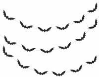 Aperçu: Guirlande chauve-souris noire 5m