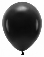 100 eco pastel ballonnen zwart 30cm