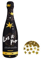 Confetti Cannon - Bottle Golden Stars 32cm