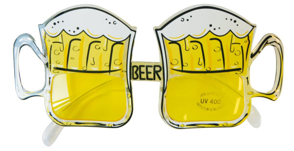 Lunettes bière transparentes