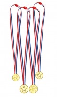 Juego de 4 medallas