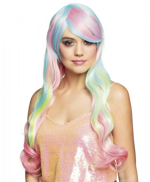 Colorful Candy Land ladies wig
