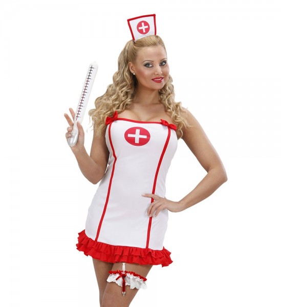 Liga con jeringa para disfraz de enfermera 2