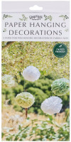 Preview: XX Paper Pom Poms Green and White Sage