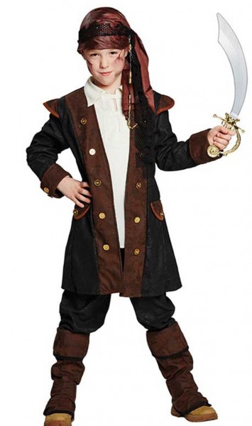 Kostium kapitana chłopca-pirata Gregoriusa Stalowobrodego