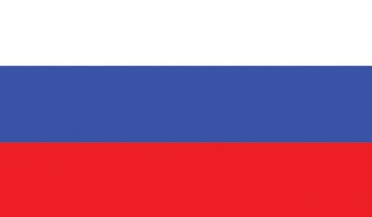 Rusland waaier vlag 90 x 150cm