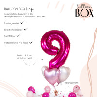 Vorschau: Ballongruß in der Box 5er Set Pink 9