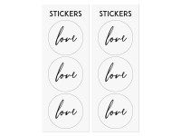 Vorschau: 6 Geschenktüten mit Love-Sticker