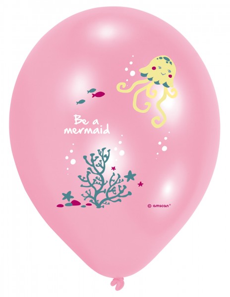 6er-Set Latexballons Sei eine Meerjungfrau 4