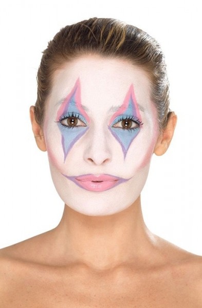 Clown pastel make-up set, 8 stuks 4