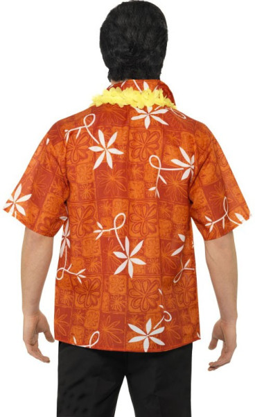 Orangenes Herren Hawaii Hemd 3