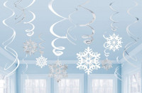 12 sneeuwvlokken storm spiraal hanger
