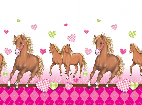 Horse love tablecloth 1.8 x 1.2m