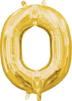 Palloncino mini foil lettera O oro 40cm