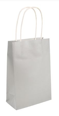 Paper gift bag silver