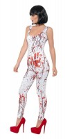 Preview: Bloody Halloween catsuit for women