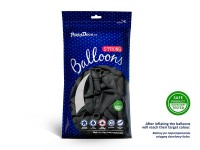 Preview: 20 party star balloons anthracite 23cm
