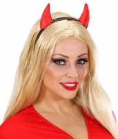 Preview: Sparkling devil princess horns headband