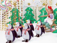 Globo pingüino del bosque navideño 29 x 42cm