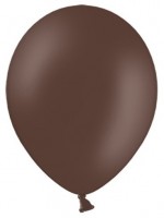 Vista previa: 100 globos estrella de fiesta marrón chocolate 30cm