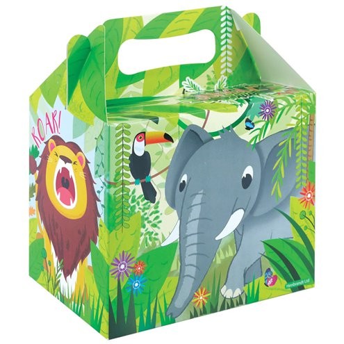1 pudełko upominkowe ze zwierzętami z dżungli