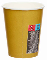Preview: 8 golden paper cups 227ml