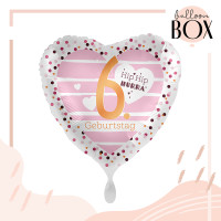Vorschau: Heliumballon in der Box 6.Geburtstag Hearts
