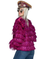 Preview: Pink tinsel jacket for women