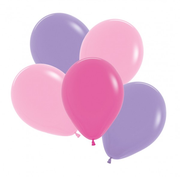 12 Dahlia balloons 3 colors 30cm