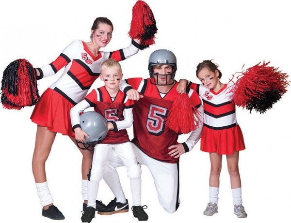 Carly Cheerleader Kleid In Rot Und Weiß 4