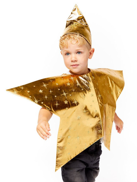 Disfraz de estrella dorada para niño