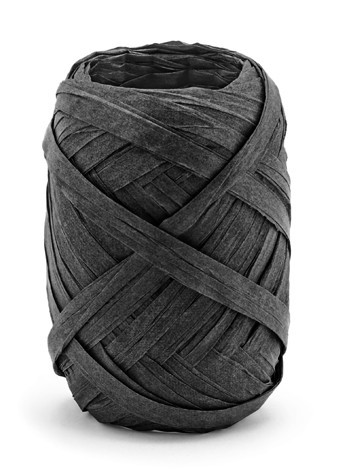 10m raffia presentband svart
