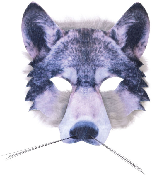 Fotorealistisch masker met wolvenkop