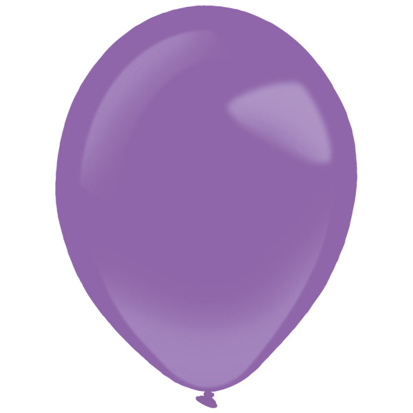 100 latex balloons purple 12cm