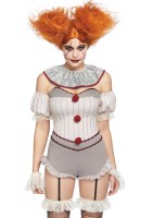 Voorvertoning: Sexy horror clown dames kostuum