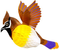 Wabenball Vogel Dekoration 40cm