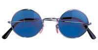 Widok: Niebieskie okulary hipisowskie John Lennon