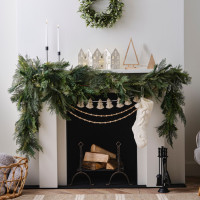 Preview: 1 pine and cypress Christmas garland 3m