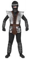 Förhandsgranskning: Svart Ninja Fighter Kids Kostym Premium