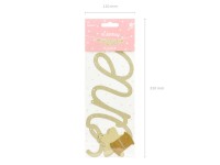 Preview: One Star garland gold 50 x 12cm