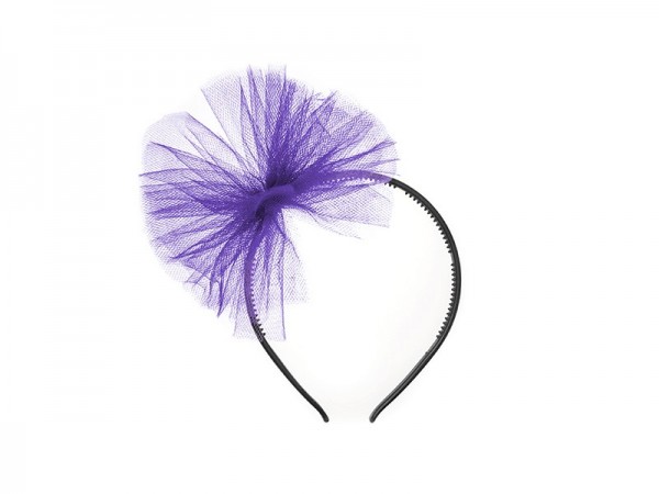 Diadema de tul violeta Violetta