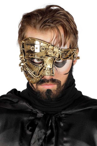 Goldene Steampunk Maske Kilian