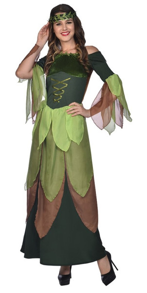 Disfraz de elfa del bosque Luana para mujer