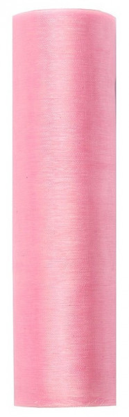 Organza fabric Julie light pink 9m x 16cm