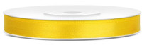 25m satin ribbon yellow 6mm wide