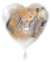 Cheers and happy new year foil balloon 45cm